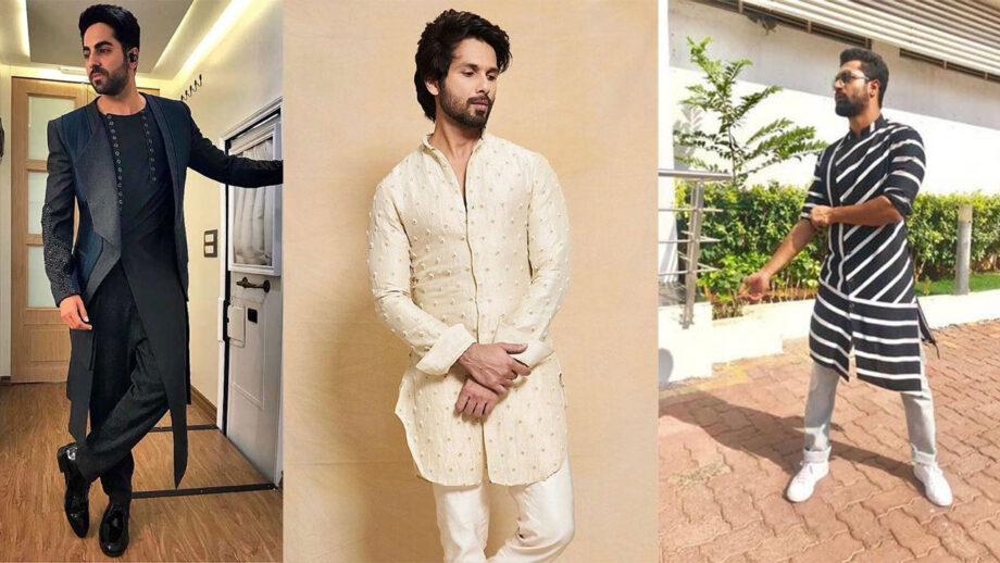 Ayushmann Khurrana Vs Shahid Kapoor Vs Vicky Kaushal: Whose Ethnic Look Do Fans Love More?