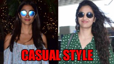 Best of Pooja Hegde and Keerthy Suresh’s casual style