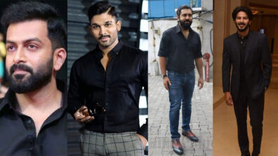 Black Never Gets Boring! Prithviraj Sukumaran, Allu Arjun, Nivin Pauly, And Dulquer Salmaan’s Style Is Proof