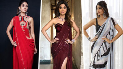 Check Out! Shilpa Shetty’s Quirky Ideas Of Styling A Saree