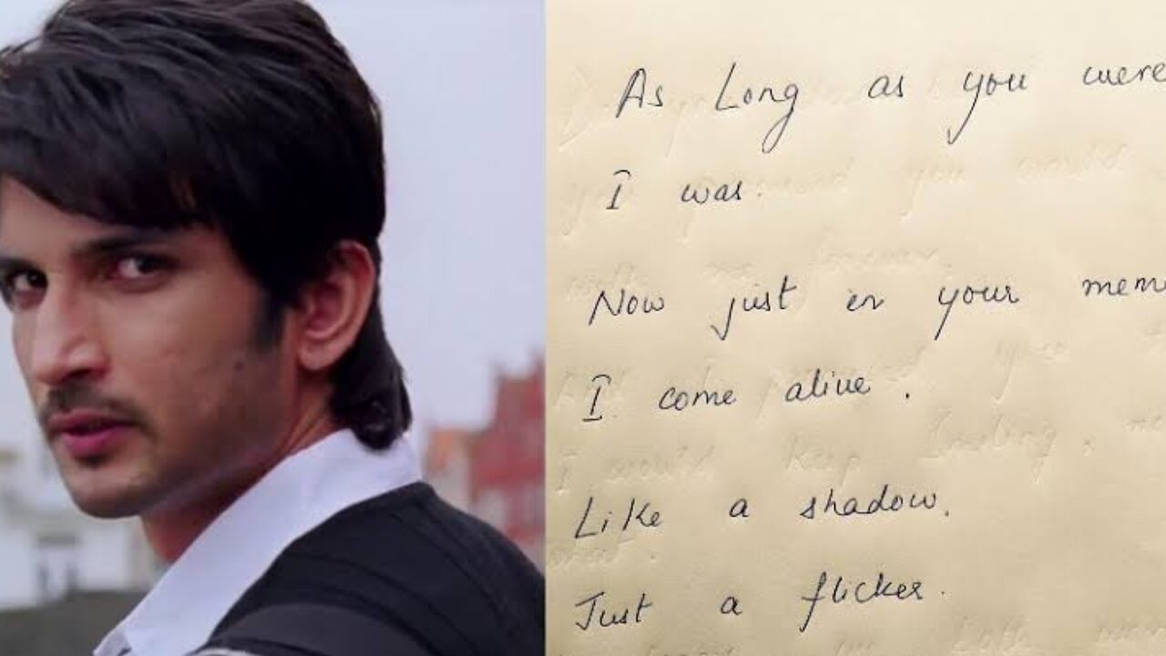 Days after Sushant Singh Rajput's suicide, his emotional handwritten letter for his late mother goes viral