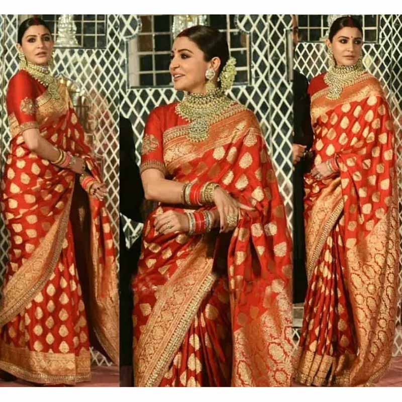 Deepika Padukone VS Anushka Sharma: Who Stuns In Sabyasachi Banarasi Saree? 1