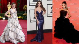 Fashion Alert: Ariana Grande, Miley Cyrus, Selena Gomez Elevate Your Style With These Monochrome Dress