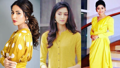 Hina Khan, Erica Fernandes And Shivangi Joshi Look Effortlessly Charming In Yellow Outfits