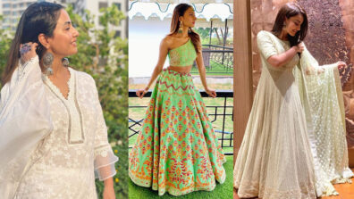 Hina Khan, Erica Fernandes And Surbhi Jyoti Know How To Flaunt Ethnic Wear In Different Styles