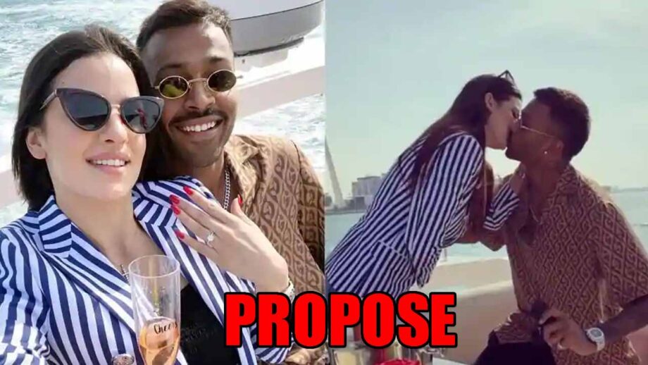 How did Hardik Pandya propose Natasa Stankovic?