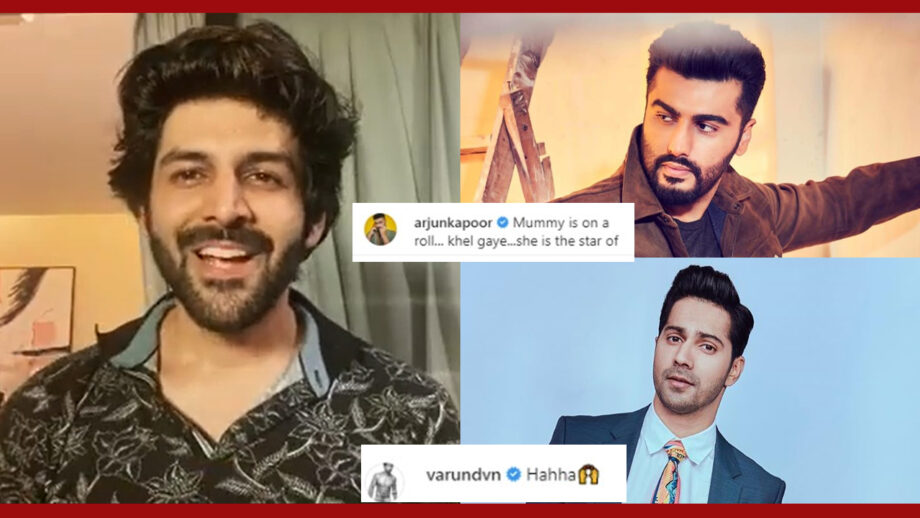 Kartik Aaryan shares super funny video: Varun Dhawan and Arjun Kapoor comment