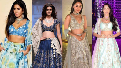 Katrina Kaif, Disha Patani, Kiara Advani, Nora Fatehi: Stylish Lehenga Dupatta Draping Styles For You To Pick From