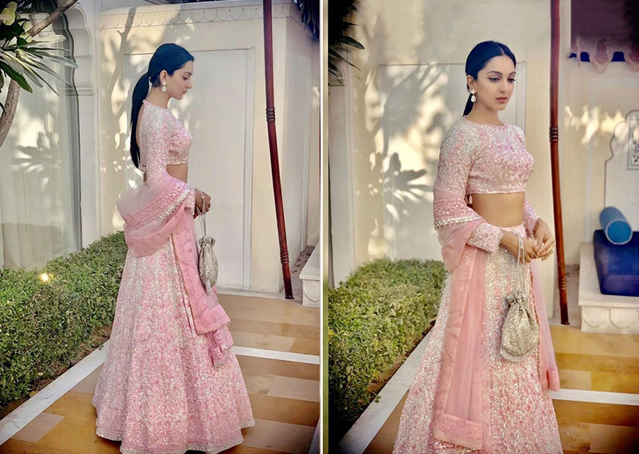 Katrina Kaif, Disha Patani, Kiara Advani, Nora Fatehi: Stylish Lehenga Dupatta Draping Styles For You To Pick From - 5