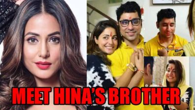 Meet Hina Khan’s younger brother Aamir Khan!