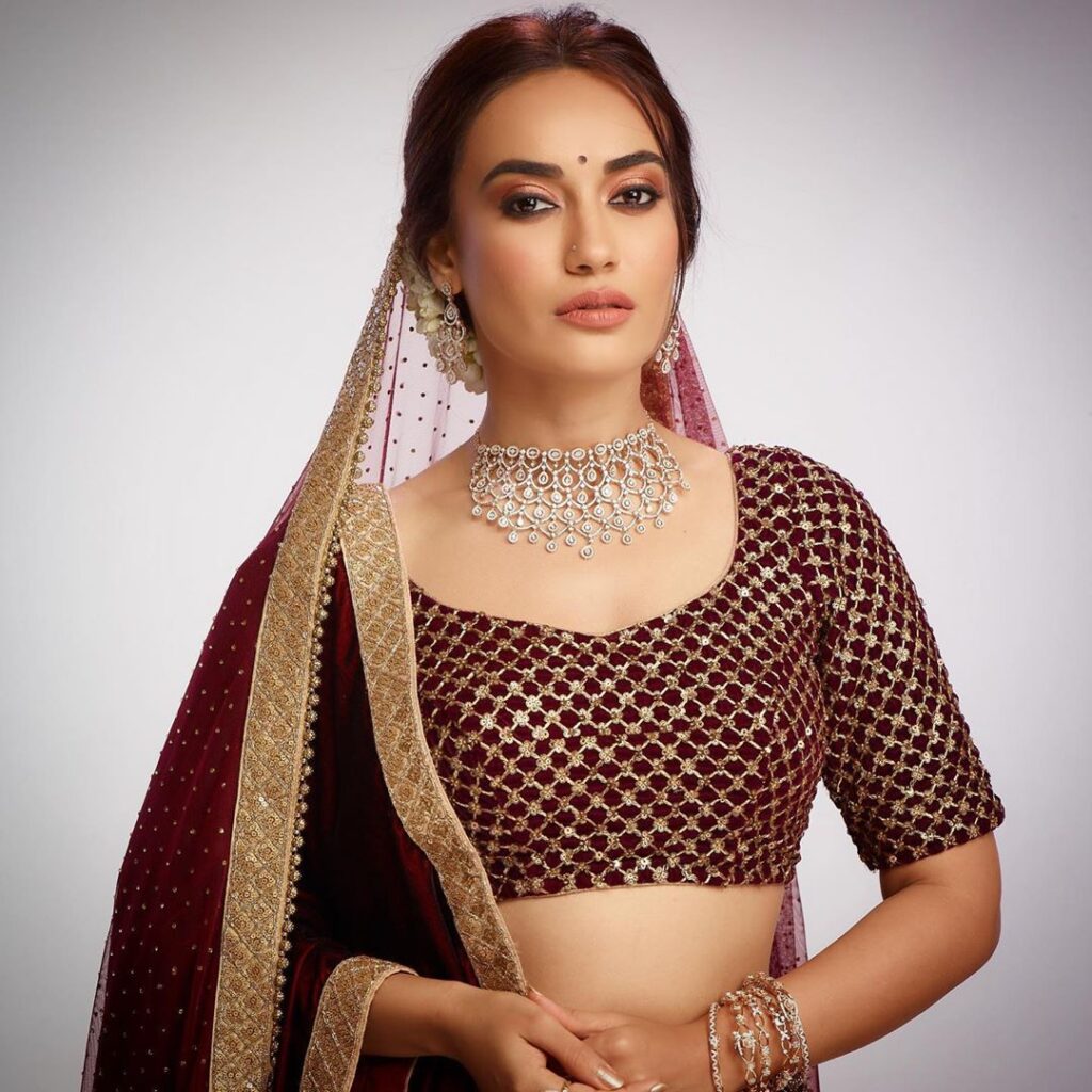 Naagin fame Surbhi Jyoti wows in these shimmery outfits - 5