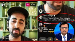 ‘Nation wants to know’ – Ranveer Singh does a Arnab Goswami, posts funny comment during Ayushmann Khurrana’s Instagram live