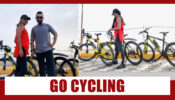 Nia Sharma goes cycling with Aditya Narayan