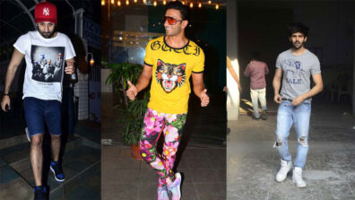 Ranbir Kapoor, Ranveer Singh, Kartik Aaryan: Who Styled In Printed Tees Better?