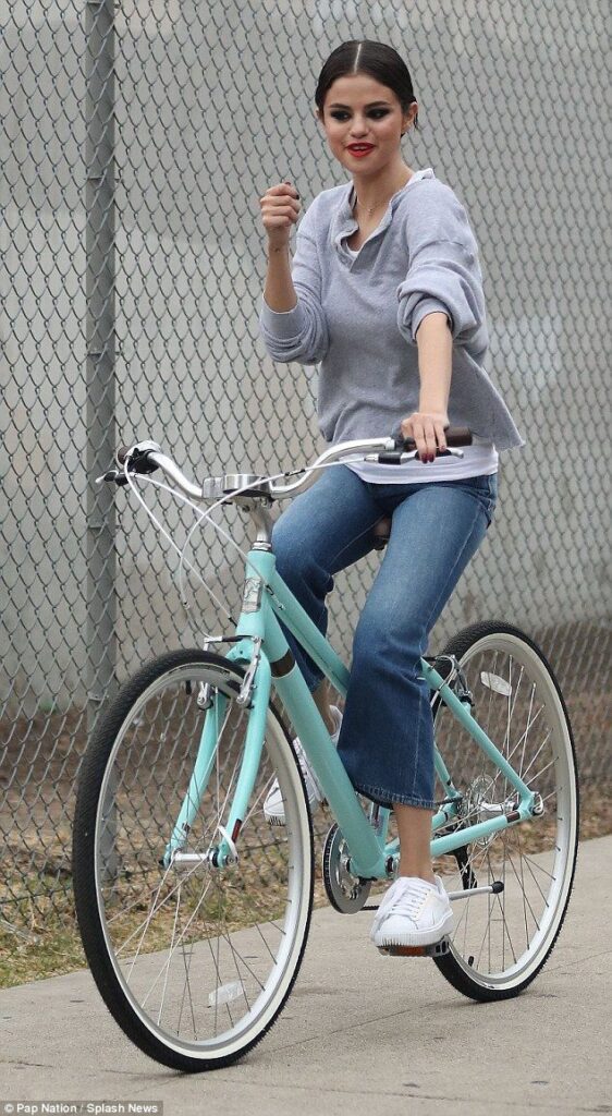 Selena Gomez and her different biking looks - 2