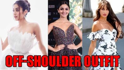 Take Cue From Janhvi Kapoor, Alia Bhatt And Nora Fatehi For Nailing The Off-Shoulder Outfit Look