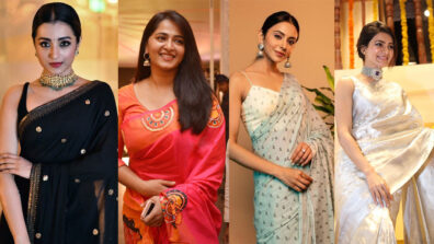 Trisha Krishnan, Anushka Shetty, Rakul Preet Singh, Samantha Akkineni: These Tollywood Actresses’ Saree Looks Are Excellent