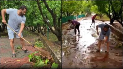 World Environment Day: Superstar Salman Khan spotted sweeping the floor, leads by example
