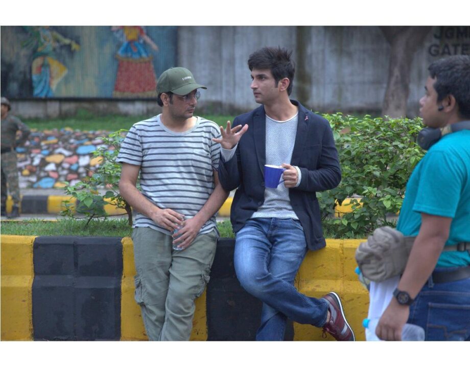 IN PICS: Mukesh Chhabra and Sushant Singh Rajput’s candid Dil Bechara moments - 0