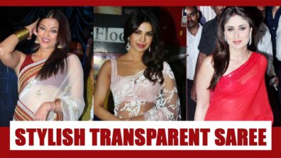 Aishwarya Rai Bachchan Vs Priyanka Chopra Vs Kareena Kapoor: Who looks the best in a stylish transparent saree?