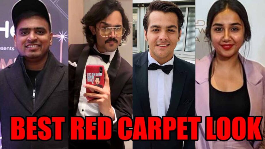 Amit Bhadana, Bhuvan Bam, Ashish Chanchlani, Prajakta Koli:  Best Red Carpet Look