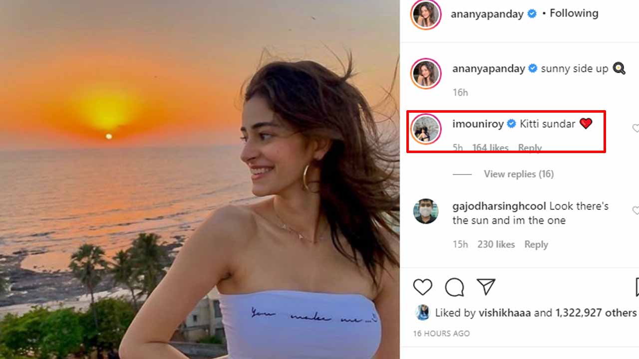 Ananya Panday shares stunning new picture, Mouni Roy comments 'kitti sundar'