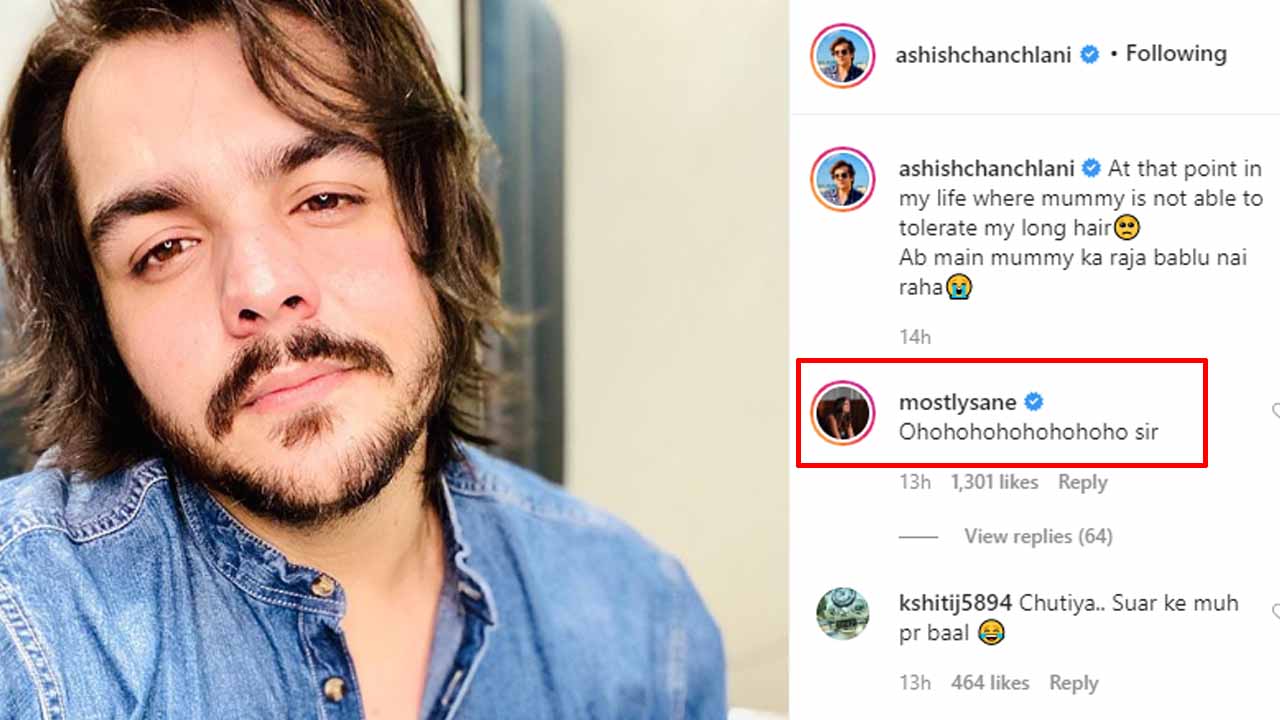 Ashish Chanchlani looks hot in new picture; Prajakta Koli flirtatiously comments 'Ohoho sir'