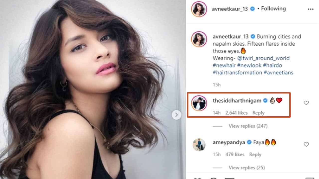 Avneet Kaur posts latest new look pictures, Siddharth Nigam is in love with them