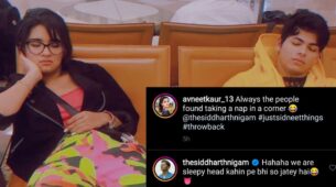 Avneet Kaur posts picture with Siddharth Nigam, he comments, ‘hum log kahi pe bhi so jaate hai’