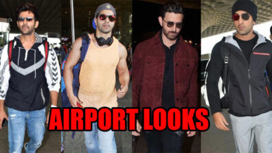 Be Bold, Be Stylish With These Airport Looks From Kartik Aaryan, Varun Dhawan, Hrithik Roshan, And Ranbir Kapoor