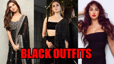 Black Love: Bollywood Hotties Tara Sutaria, Alia Bhatt and Nora Fatehi In Their Epic Black Outfit Looks