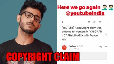 CarryMinati gets a copyright claim on Yalgaar video