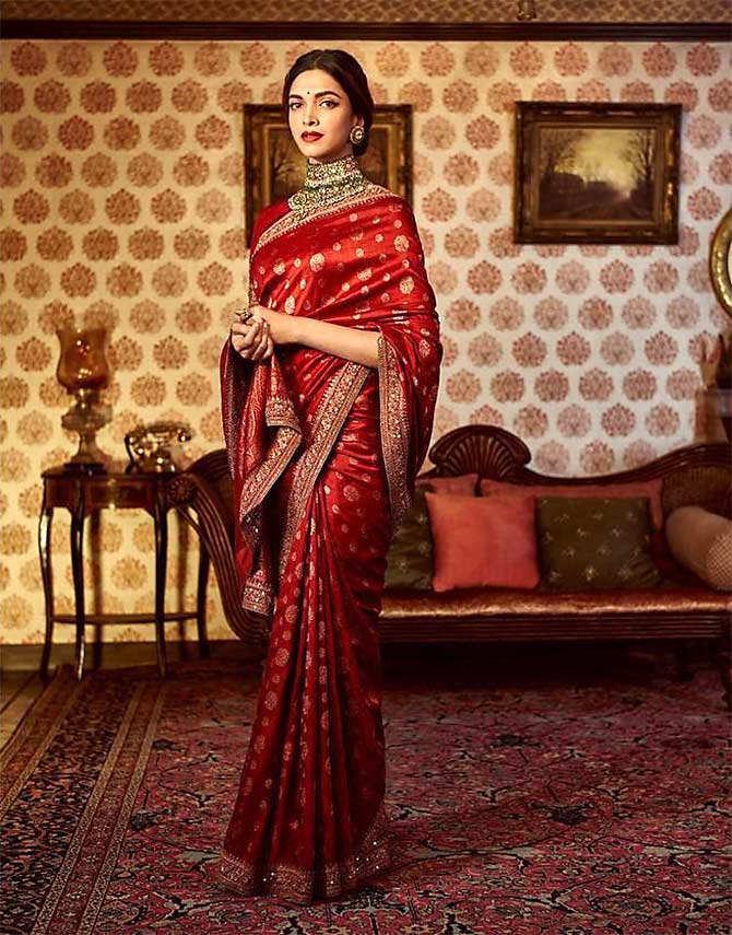 Deepika Padukone’s Red Banarsi Saree Is A Wedding Trousseau Must-Have, See Pics - 0