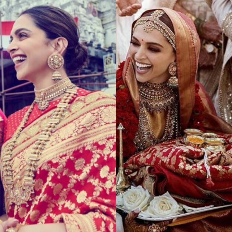 Deepika Padukone’s Red Banarsi Saree Is A Wedding Trousseau Must-Have, See Pics - 2