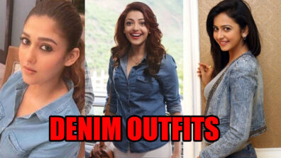 Denim Styles: Nayanthara, Kajal Aggarwal, and Rakul Preet Singh Totally Rocking The Denim Outfits