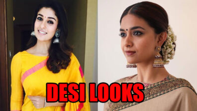 Desi Tadka: Add Elegance To Your Desi Looks With A Jhumka Like Keerthy Suresh and Nayanthara