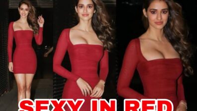 Disha Patani’s fashionable all-red outfit makes heads turn