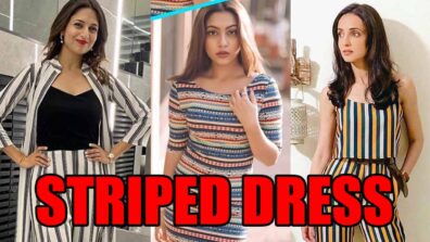 Divyanka Tripathi, Reem Shaikh and Sanaya Irani’s striped dress is all you need for the coming winter season!