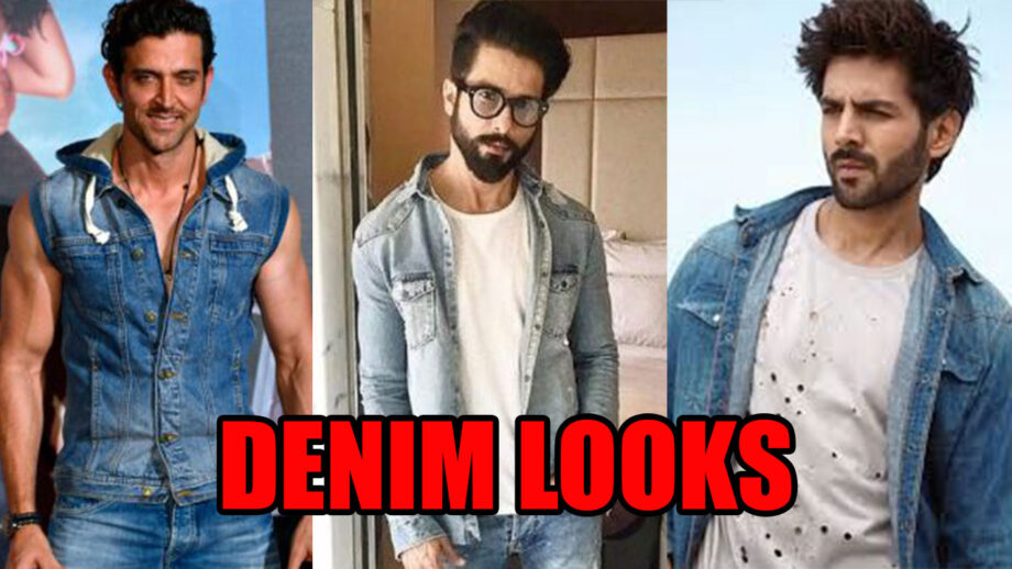 Dynamic Denim: Hrithik Roshan, Shahid Kapoor, and Kartik Aaryan's Amazing Denim Looks 3