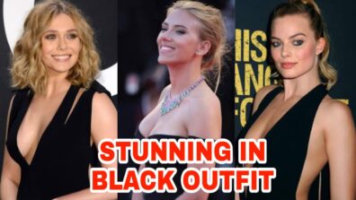 Elizabeth Olsen, Scarlett Johansson and Margot Robbie: Stunning In Black Dress