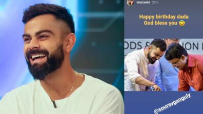 ‘Happy Birthday Dada’ – Virat Kohli’s sweet birthday message for Former Indian Captain Sourav Ganguly