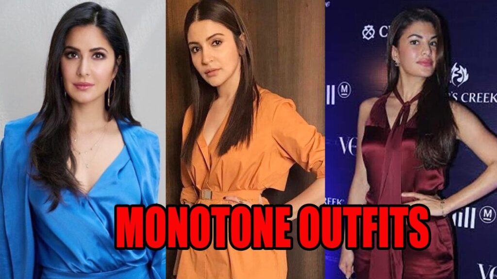 How to style in monotone outfits? Learn from Katrina Kaif, Anushka Sharma & Jacqueline Fernandez 3