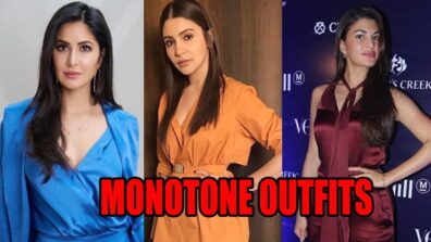 How to style in monotone outfits? Learn from Katrina Kaif, Anushka Sharma & Jacqueline Fernandez