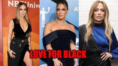 Jennifer Lopez in dreamy black outfits!