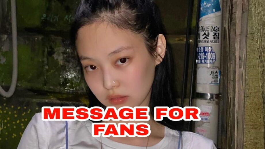 K-POP Delight: 'See you soon my blinks'...Blackpink's Jennie has a special message for all fans