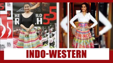 Kajol VS Sonam Kapoor In Manish Arora: Who Looks Stunning In Multicolored Indo-Western Skirt Look?