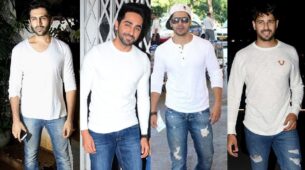 Kartik Aaryan, Ayushmann Khurrana, Varun Dhawan & Sidharth Malhotra: Who’s the best in white tee and blue jeans?