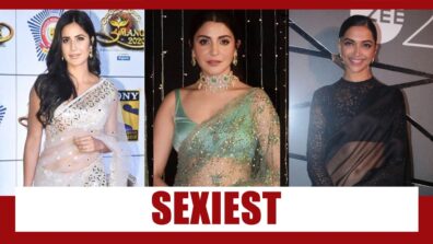 Katrina Kaif Vs Anushka Sharma Vs Deepika Padukone – Who looks the attractive in a transparent saree?