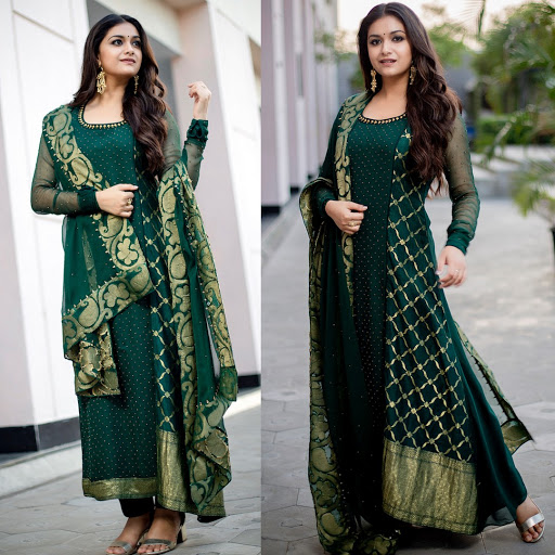 Keerthy Suresh, Pooja Hegde, Samantha Akkineni: Who Looks The Most Gorgeous In A Designer Salwar Kameez? - 0