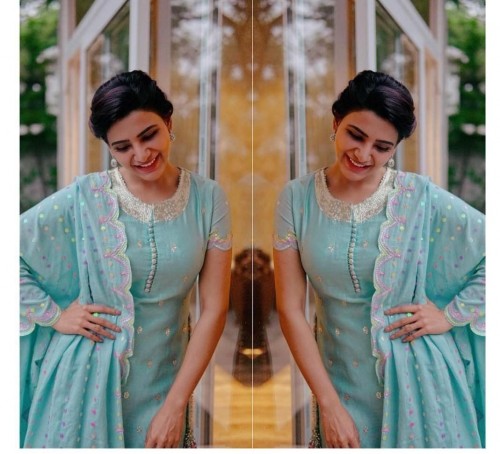 Keerthy Suresh, Pooja Hegde, Samantha Akkineni: Who Looks The Most Gorgeous In A Designer Salwar Kameez? - 6